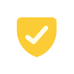 Checkmark yellow icon